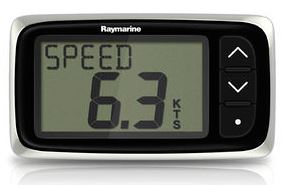 Image showing a sailboat speedometer at maximum hull speed.