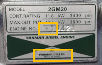 compte tour yanmar 3gm30