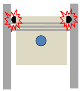 Diagram showing piston rings